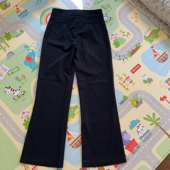 Bebe Charcoal Pinstripe Pants - Picture 2 of 4